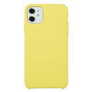 For iPhone 11 Solid Color Solid Silicone Shockproof Case(Lemon Yellow)