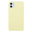 For iPhone 11 Solid Color Solid Silicone Shockproof Case (Cream)