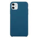 For iPhone 11 Solid Color Solid Silicone Shockproof Case (Deep Sea Green)