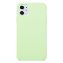 For iPhone 11 Solid Color Solid Silicone Shockproof Case(Mint Green)