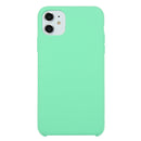 For iPhone 11 Solid Color Solid Silicone Shockproof Case (Stay Green)