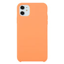 For iPhone 11 Solid Color Solid Silicone Shockproof Case (Papaya)