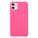 For iPhone 11 Solid Color Solid Silicone Shockproof Case (Dragon Fruit)