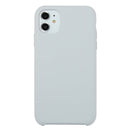 For iPhone 11 Solid Color Solid Silicone Shockproof Case (Sky Gray)