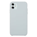 For iPhone 11 Solid Color Solid Silicone Shockproof Case (Sky Gray)
