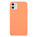 For iPhone 11 Solid Color Solid Silicone Shockproof Case(Apricot Orange)