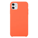 For iPhone 11 Solid Color Solid Silicone Shockproof Case(Orange)