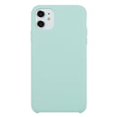 For iPhone 11 Solid Color Solid Silicone Shockproof Case(Emerald Green)