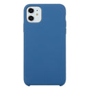 For iPhone 11 Solid Color Solid Silicone Shockproof Case(Sea blue)