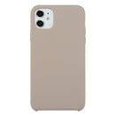 For iPhone 11 Solid Color Solid Silicone Shockproof Case(Pebble)