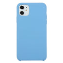 For iPhone 11 Solid Color Solid Silicone Shockproof Case(Azure)