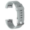 For Fitbit Charge 2 Common Texture Silicone Watch Band with Buckle, Size:S(Light Grey)