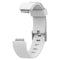 For Fitbit Inspire / Inspire HR Glossy Surface Silicone Watch Band, Size:S(White)