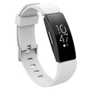 For Fitbit Inspire / Inspire HR Glossy Surface Silicone Watch Band, Size:S(White)