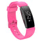 For Fitbit Inspire / Inspire HR Glossy Surface Silicone Watch Band, Size:S(Pink)