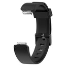 For Fitbit Inspire / Inspire HR Glossy Surface Silicone Watch Band, Size:S(Black)