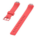 For Fitbit Inspire / Inspire HR Glossy Surface Silicone Watch Band, Size:S(Red)