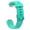For Fitbit Inspire / Inspire HR Glossy Surface Silicone Watch Band, Size:S(Lake Blue)