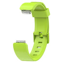For Fitbit Inspire / Inspire HR Glossy Surface Silicone Watch Band, Size:S(Lime Green)