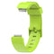 For Fitbit Inspire / Inspire HR Glossy Surface Silicone Watch Band, Size:S(Lime Green)