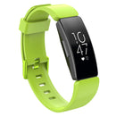 For Fitbit Inspire / Inspire HR Glossy Surface Silicone Watch Band, Size:S(Lime Green)