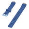 For Fitbit Inspire / Inspire HR Glossy Surface Silicone Watch Band, Size:S(Dark Blue)