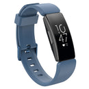 For Fitbit Inspire / Inspire HR Glossy Surface Silicone Watch Band, Size:S(Blue Grey)