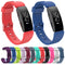 For Fitbit Inspire / Inspire HR Glossy Surface Silicone Watch Band, Size:S(Dark Blue)