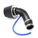 Universal Car Cold Air Intake Kit Modified Aluminum Tube 76mm / 3inch Mushroom Head Style Air Filter(Black Carbon)