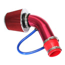 Universal Car Cold Air Intake Kit Modified Aluminum Tube 76mm / 3inch Mushroom Head Style Air Filter(Red)