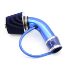 Universal Car Cold Air Intake Kit Modified Aluminum Tube 76mm / 3inch Mushroom Head Style Air Filter(Blue)