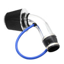 Universal Car Cold Air Intake Kit Modified Aluminum Tube 76mm / 3inch Mushroom Head Style Air Filter(Black)