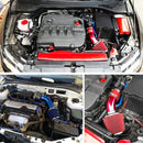 Universal Car Cold Air Intake Kit Modified Aluminum Tube 76mm / 3inch Mushroom Head Style Air Filter(Silver)