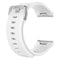 For Fitbit Ionic Herringbone Texture Silicone Watch Band with Buckle, Size:L(White)