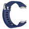 For Fitbit Ionic Herringbone Texture Silicone Watch Band with Buckle, Size:L(Dark Blue)