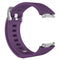 For Fitbit Ionic Herringbone Texture Silicone Watch Band with Buckle, Size:L(Dark Purple)