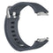 For Fitbit Ionic Herringbone Texture Silicone Watch Band with Buckle, Size:L(Blue Grey)