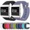 For Fitbit Ionic Herringbone Texture Silicone Watch Band with Buckle, Size:L(Blue Grey)