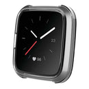 For Fitbit Versa Lite Smart Watch Silicone Protective Case(Transparent White)