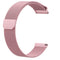 For Fitbit Versa Milanese Watch Band, Size:S(Rose Pink)