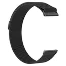 For Fitbit Versa Milanese Watch Band, Size:L(Black)