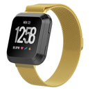 For Fitbit Versa Milanese Watch Band, Size:L(Gold)