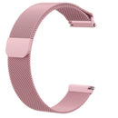 For Fitbit Versa Milanese Watch Band, Size:L(Rose Pink)