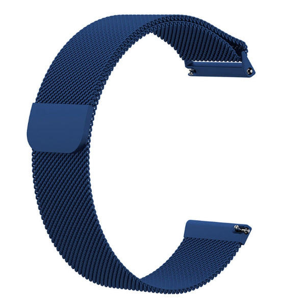 For Fitbit Versa Milanese Watch Band, Size:L(Blue)