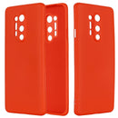 For OnePlus 8 Pro Pure Color Liquid Silicone Shockproof Full Coverage Case(Red)