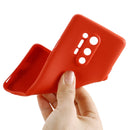 For OnePlus 8 Pro Pure Color Liquid Silicone Shockproof Full Coverage Case(Red)