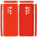 For OnePlus 8 Pro Pure Color Liquid Silicone Shockproof Full Coverage Case(Red)