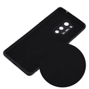 For OnePlus 8 Pro Pure Color Liquid Silicone Shockproof Full Coverage Case(Black)