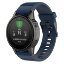 For Garmin Fenix 5S (20mm) Silicone Watch Band(Dark Blue)