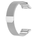 For Garmin Fenix 5S Milanese Watch Band(Silver)